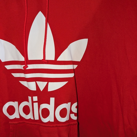 ♥️Adidas 1X Red Hoodie Women's Very good pre-owned condition Decal in perfect - Picture 2 of 6